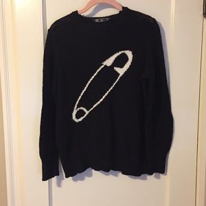 Zara Sweaters Safety Pin Sweater Poshmark